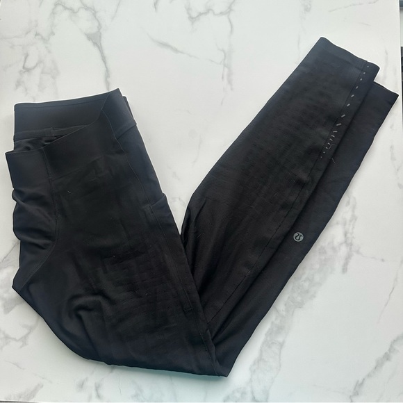 Mens Black lululemon Leggings - Picture 2 of 4
